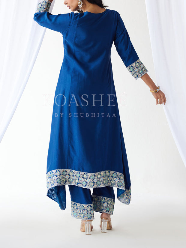 Midnight Blue Kurta Pant Set