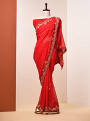 Red, Gotta Patti, Mothda, Saree  ,DD00, dropship, _label_Ready to Ship, D69