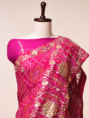 Rani, Pink, Gotta Patti, Bandhni, Saree ,DD00, dropship, _label_Ready to Ship, D69