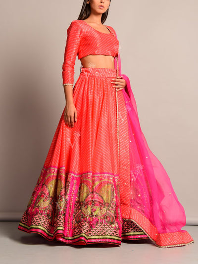 Lehenga, Lehenga Set, Lehengas, Traditional, Traditional Lehengas, Traditional Wear, Teej, Navratri, Navratra, Festive Wear, Rajasthani