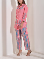 Pink Vasansi Silk Printed Co-ord Set