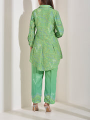 Green Vasansi Silk Printed Co-ord Set