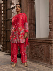 Red Vasansi Silk Co-Ord Set