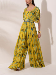 Lemon Yellow Georgette Jumpsuit