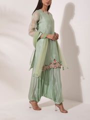 Green Organza Salwar Suit