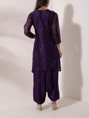 Purple Organza Salwar Suit