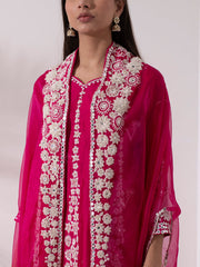 Rani Pink Chanderi Sharara Set