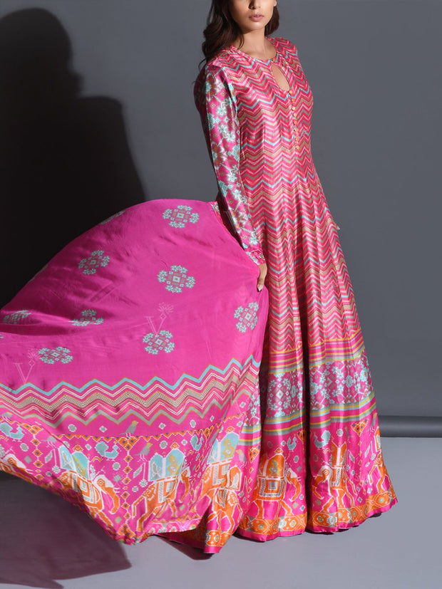 Pink Vasansi Signature Anarkali Gown