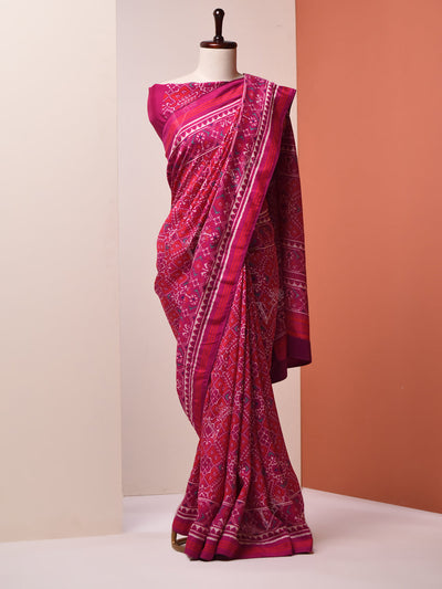 Ruby,Pink, Vasansi Silk, Patola, Saree  ,DD00, dropship, _label_Ready to Ship, CH