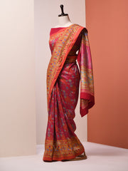 Punch Pink Vasansi Silk Saree