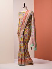 Multi-Color Vasansi Silk Saree