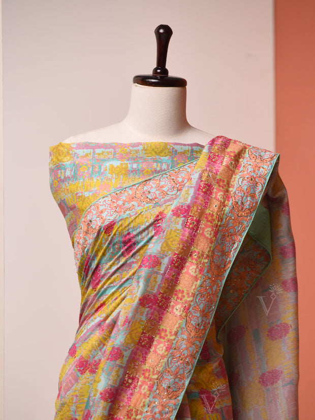 Multi-Color Vasansi Silk Saree