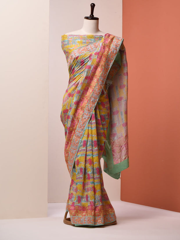 Multi-Color, Vasansi Silk, Saree ,DD00, dropship, _label_Ready to Ship, CH