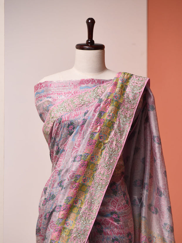 Multi-Color Vasansi Silk Printed Saree