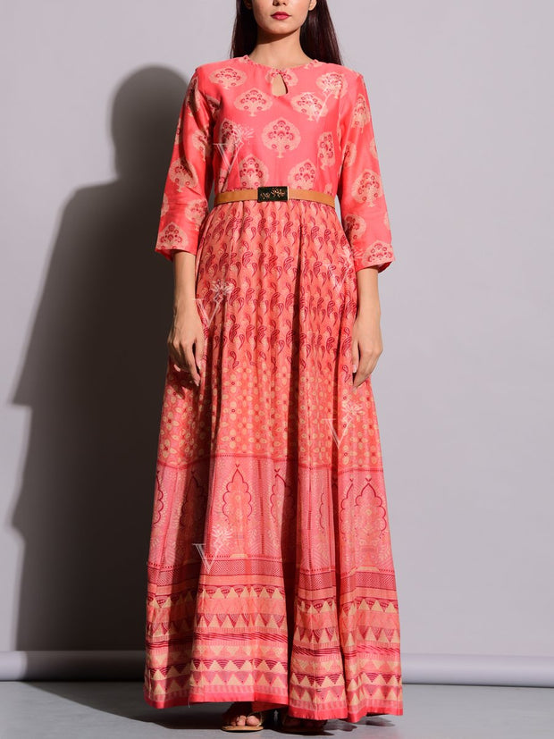 Anarkali, Anarkalis, Suit, Gown, Gowns, Silk, Silk Suit, Floor Length, Printed, Heavy, Long Kurti, Party Wear