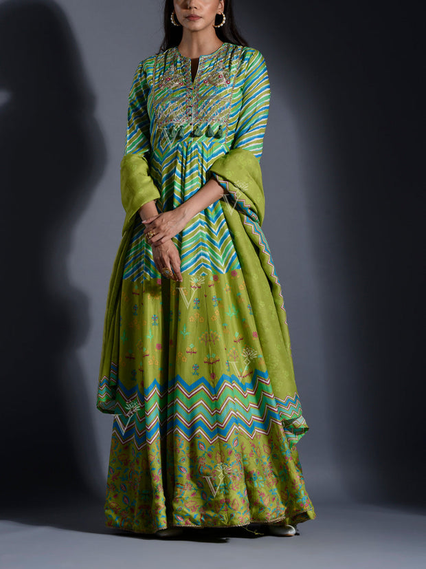 DD28, MTO, VK, Leheriya , Leheriya Anarkali , Leheriya Gown, Teej