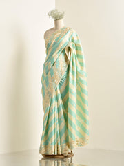 Green Leheriya Saree