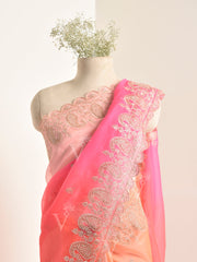 Multi Color Organza Saree