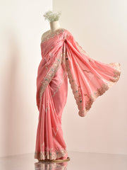 Peach Silk Saree