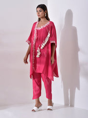 Fushcia Pink Kaftan Pant Set