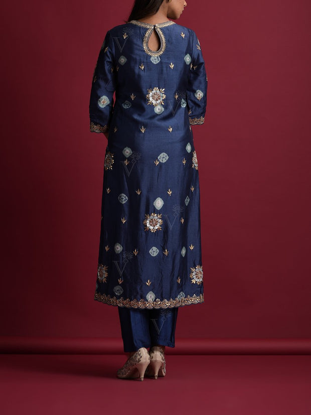 Blue Vasansi Silk Suit Set