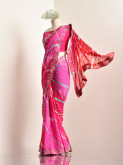 Multi Color Georgette leheriya Saree