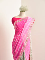 Multi Color Leheriya Saree