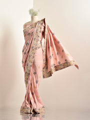 Light Pink Silk Saree