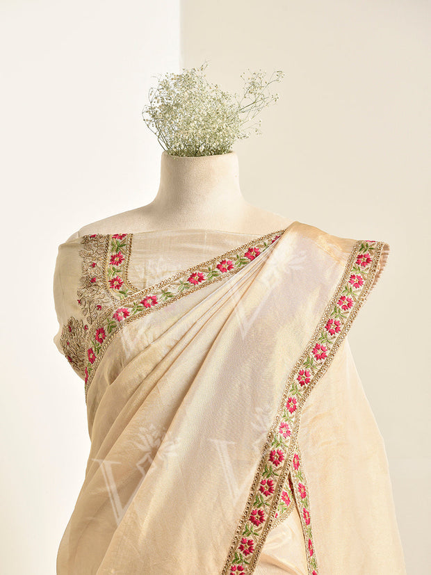 Golden Tissue Saree