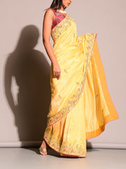 Yellow Gotta Patti Saree