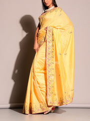 Yellow Gotta Patti Saree