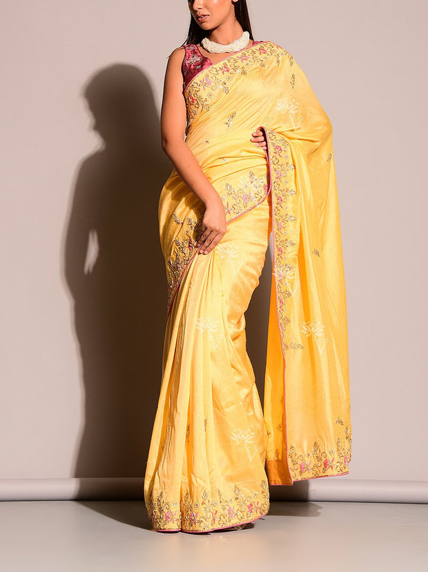 Silk Sare, Silk, Saree, Heavy, Gotta Patti, Zardosi, Designer Saree, Classy