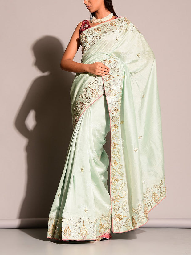 Silk Sare, Silk, Saree, Heavy, Gotta Patti, Zardosi, Designer Saree, Classy