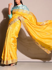 Yellow Gotta Patti Saree