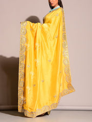 Yellow Gotta Patti Saree