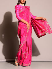 Pink Gotta Patti Saree