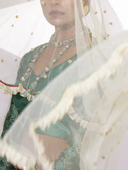 Sage Green Ombre Lehenga Set