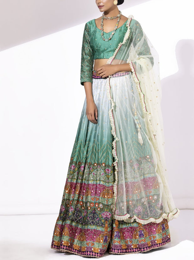 Lehenga, Lehenga set, Lehengas, Festive wear, Printed lehengas, Rajasthan, Rajasthani, prints, wedding wear, Trousseau