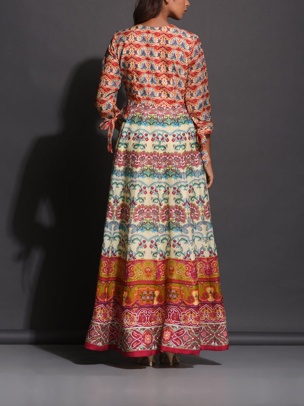 Off White Silk Anarkali Gown