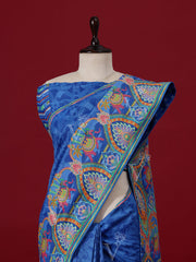 Blue Vasansi Silk Saree