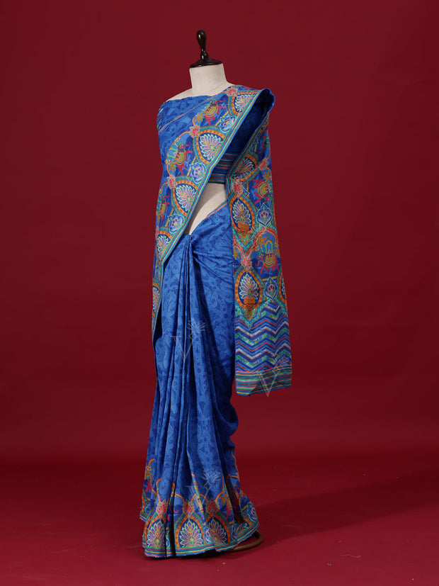 Blue Vasansi Silk Saree