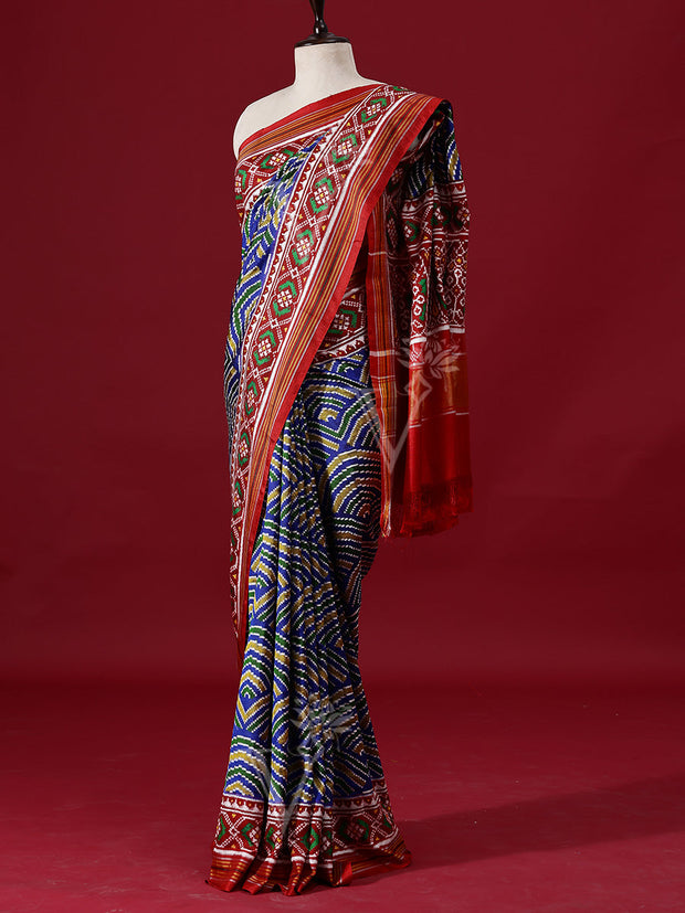 Blue Silk Printed saree