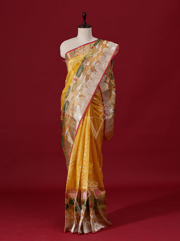 Mustard Handloom Saree