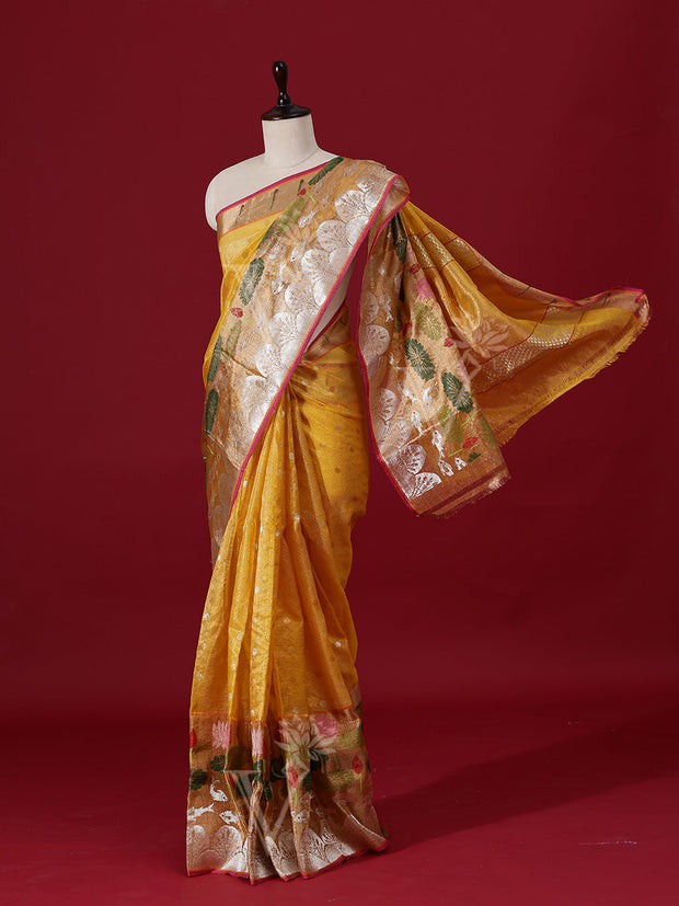 Mustard Handloom Saree