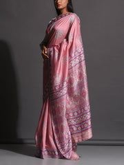 Lilac Vasansi Silk Printed Saree