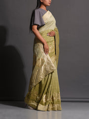 Sage Green Dola Silk Powerloom Saree