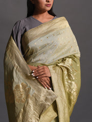 Sage Green Dola Silk Powerloom Saree