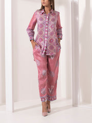 Dust Pink Silk Pant Set