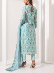 Baby Blue Silk Suit Set