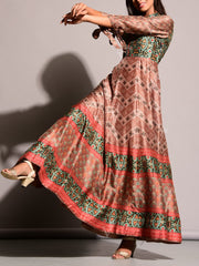 Brown Vasansi Silk Gown